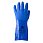 Перчатки защитные химические с покрытием из ПВХ, синие JP711 Размер 8/M/1 пара/12 пар/72 пары